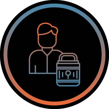 Bir adamın vektör illüstrasyonu