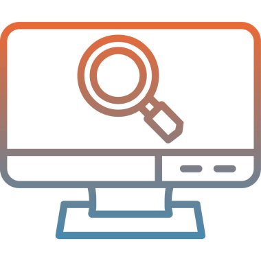 Ara. Web simgesi basit illüstrasyon