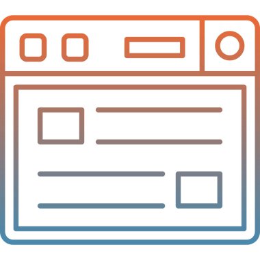 Web tarayıcı penceresi simge