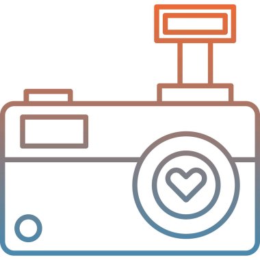 Kamera. Web simgesi basit illüstrasyon