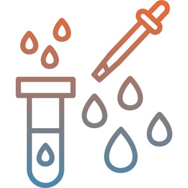 test tüp vektör simgesi