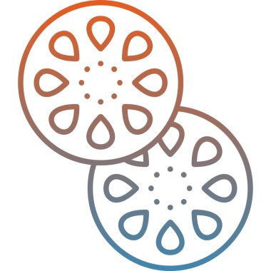 Pizza simgesinin vektör illüstrasyonu