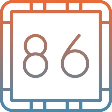 Takvim simgesi, vektör çizimi