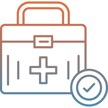 İlk kutu vektör simgesi. Basit vektör illüstrasyonu