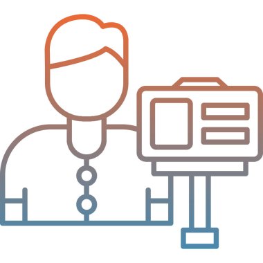 Doktor doktor hasta ikonu ana hatlarıyla