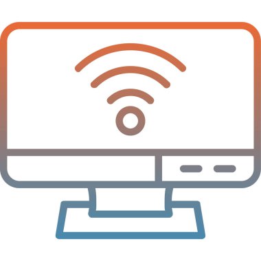 Bilgisayar. Web simgesi basit illüstrasyon