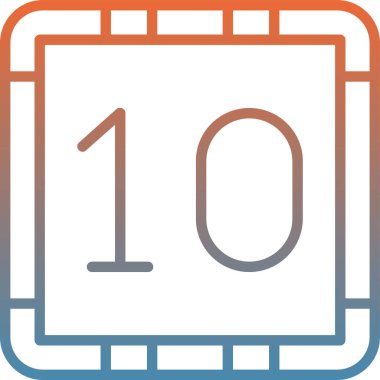 Takvim simgesi vektör illüstrasyonu