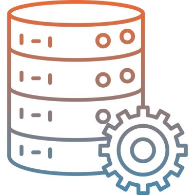 Managing database with gear icon