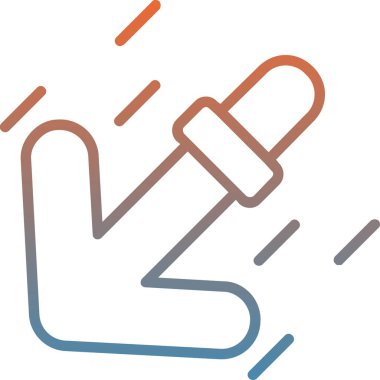 Moda olarak el çizimi simgesi, arka planda izole