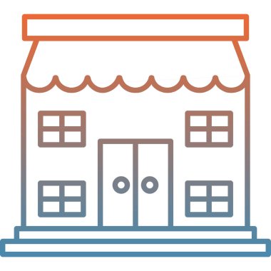 ev vektör simgesi. İzole edilmiş ve beyaz arkaplanın basit bir gösterimi.