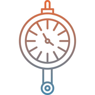 Saat simgesi, vektör illüstrasyonu