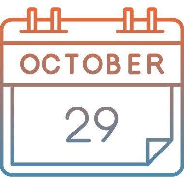 Showing calendar date october twenty-nine