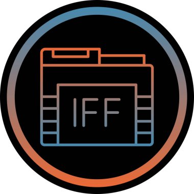 Dosya biçim simgesinin vektör illüstrasyonu