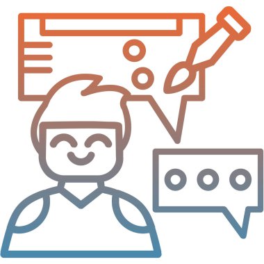 Görüntülü konuşma. Basit resimleme