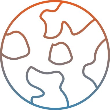 küresel dünya simgesi, vektör illüstrasyonu