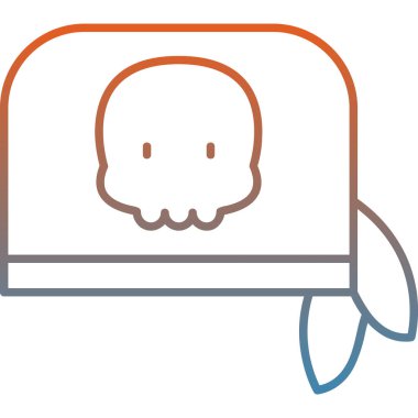 Kurukafa simgesi vektör illüstrasyonu