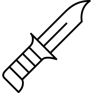 bıçak simgesi, basit vektör çizimi