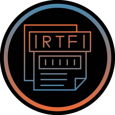 Dosya biçim simgesinin vektör illüstrasyonu