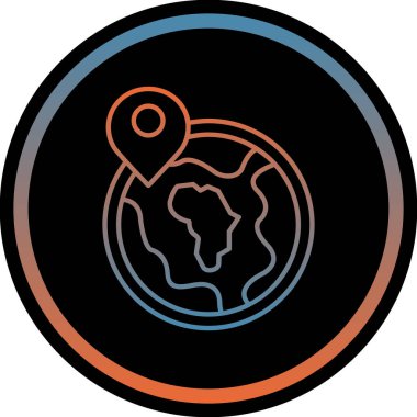 Küresi olan bir dünya gezegeni.