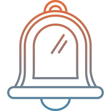 Zil. Web simgesi basit illüstrasyon