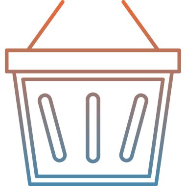 Kova. Web simgesi basit illüstrasyon