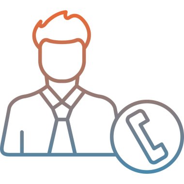 Çağrı merkezi. Müşteri servisi. Basit tasarım