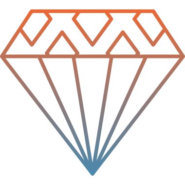 Elmas simgesi vektör illüstrasyonu