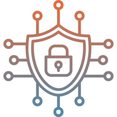 Güvenlik sistemi vektör çizim