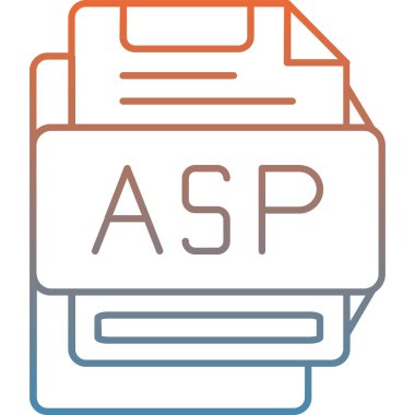 dosya biçimi simgesi, vektör illüstrasyonu