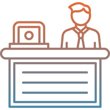 Yönetici simgesi vektör illüstrasyonu