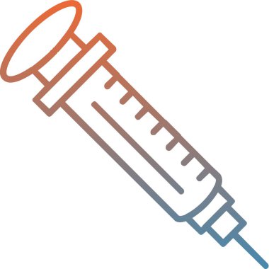 enjeksiyon web simgesi, basit vektör illüstrasyonu