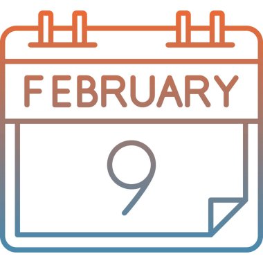 Takvim simgesi tasarımı, vektör illüstrasyonu