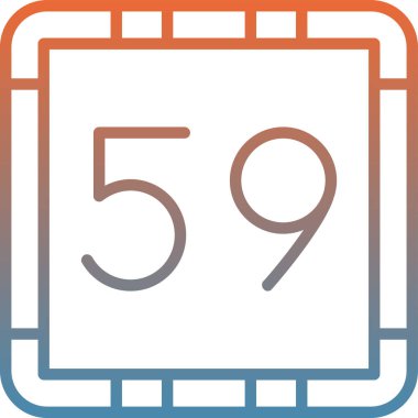 Takvim simgesinin vektör illüstrasyonu