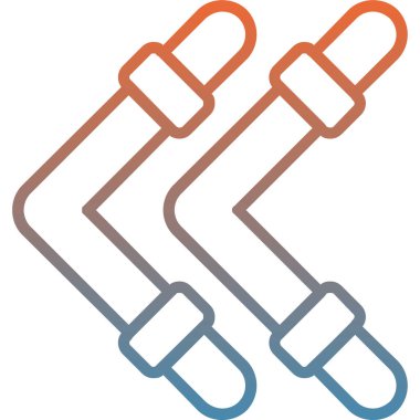 Bir kablo simgesinin vektör illüstrasyonu