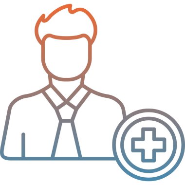 doktor adam vektör simgesi