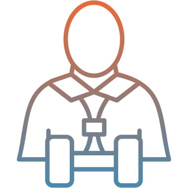 İnsan simgesinin vektör illüstrasyonu