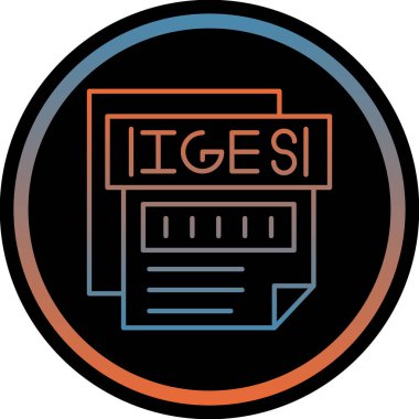 Dosya simgesinin vektör illüstrasyonu