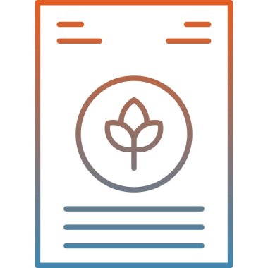 bitki simgesi vektör illüstrasyonu