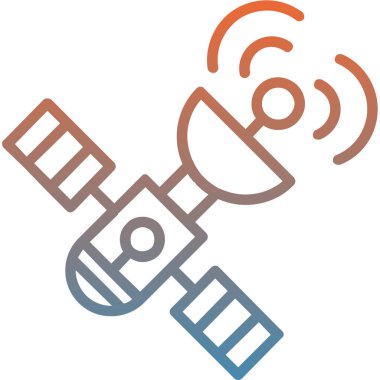 uydu anten ikonu vektör ana hatları çizimi