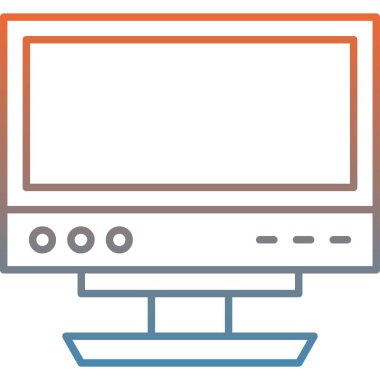 Kolayca düzenleyebilen veya düzenleyebilen bilgisayar ekranı vektör simgesi