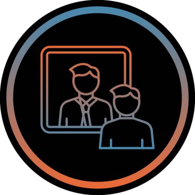 Takım elbiseli bir adamın vektör çizimi