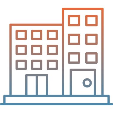 şehir binası simgesi, vektör illüstrasyon tasarımı