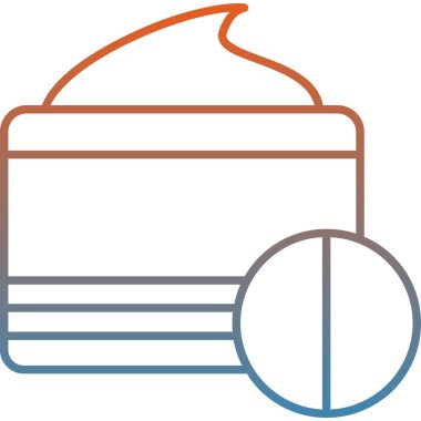 Sıcak içecek buz simgesi taslak biçiminde