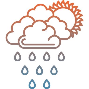 Bulut. Web simgesi basit illüstrasyon