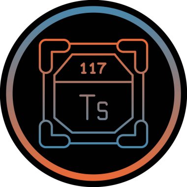 Modern bir simgenin vektör illüstrasyonu