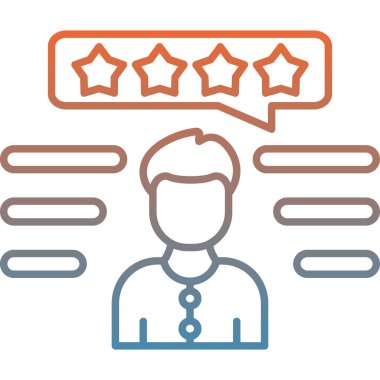 Müşteri İncelemesi. Basit illüstrasyon