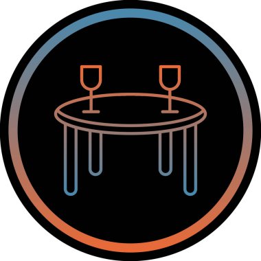 Restoran simgesinin vektör illüstrasyonu