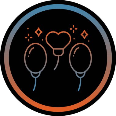 Kalp simgesinin vektör illüstrasyonu