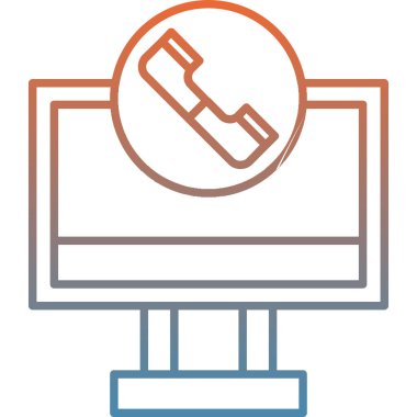 Bilgisayar simgesi. Basit resimleme