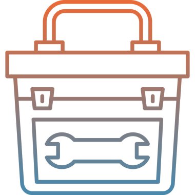 Çanta. Web simgesi basit illüstrasyon